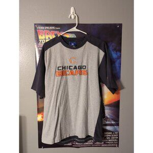 Reebok Blue Gray Mens Chicago Bears T Shirt Size M